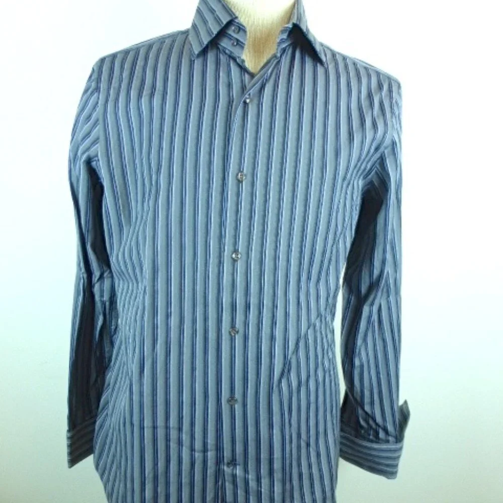 BANANA REPUBLIC Stripe french cuff cotton SHIRT M